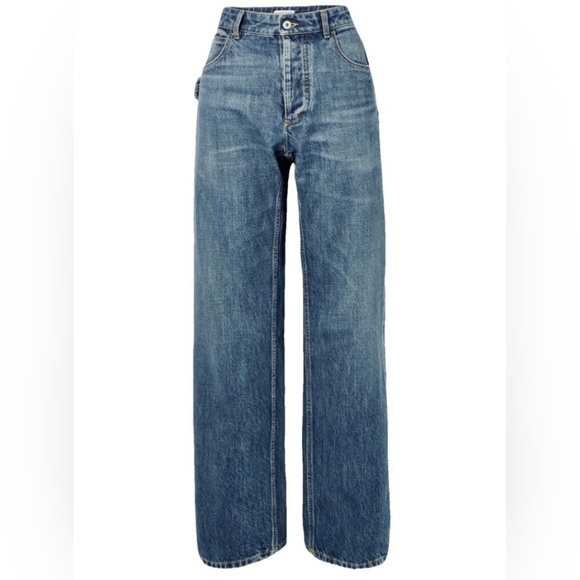 BOTTEGA VENETA BOYFRIEND FIT DENIM -MEDIUM INDIGO US2/IT38/FR36 BNNW - Picture 1 of 12